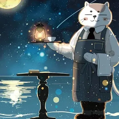 chihiro sakurada illustration collection mangetsu coffee shop m 682909.1