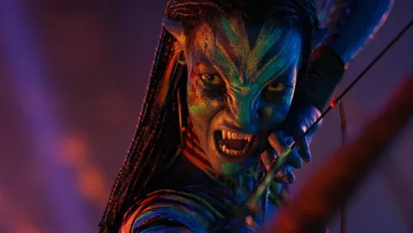Zoe Saldana como Neytiri en Avatar Fuego y Ceniza